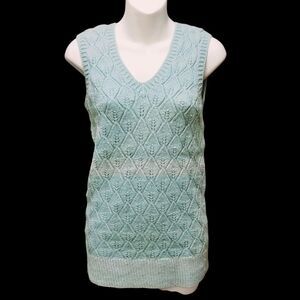 2/$20 Y2K Light Blue Knitted Sweater Size: Small